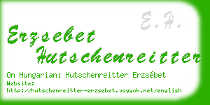 erzsebet hutschenreitter business card
