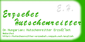 erzsebet hutschenreitter business card